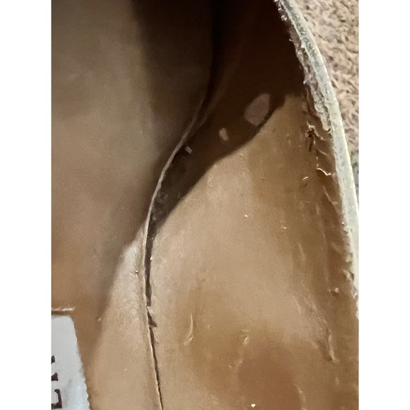 Naturalizer Gold Metallic Chevron Pointed Toe Heels Pumps Party Shoes Size 10 - Picture 6 of 6